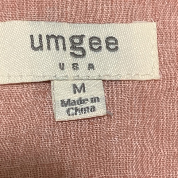 Women’s Umgee Pink Sleeveless Ruffle Dress Size Medium EUC - Picture 6 of 7